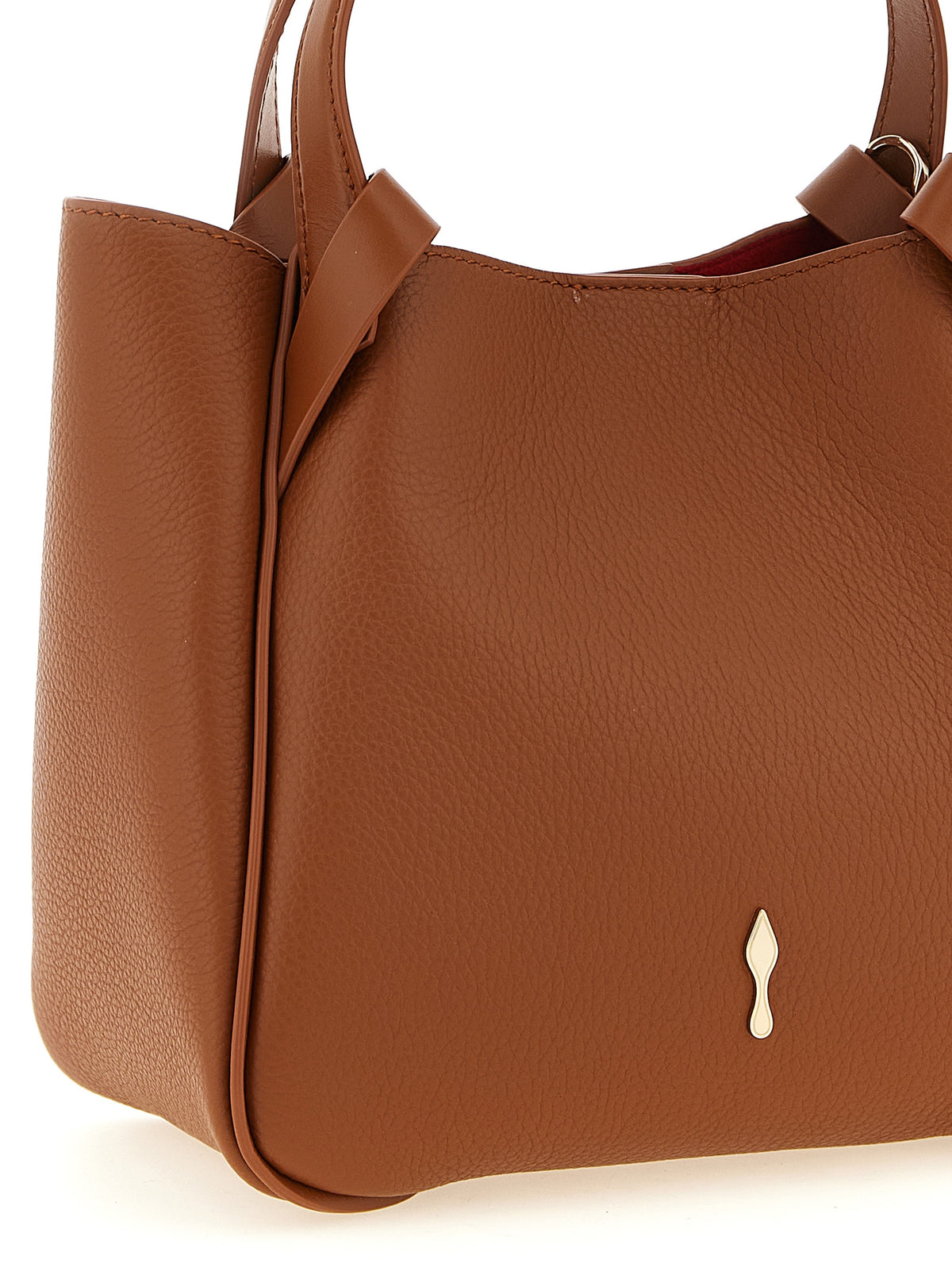 Sac cabas Christian Louboutin en cuir de veau marron