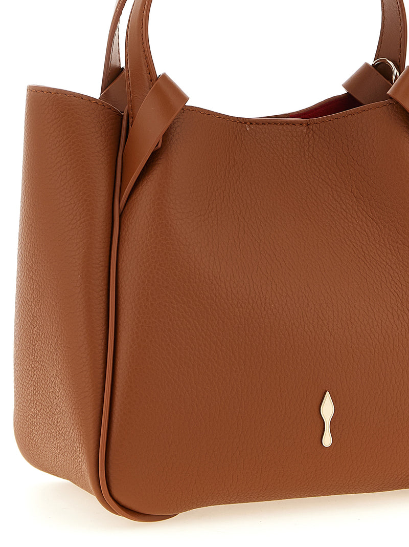 Sac cabas Christian Louboutin en cuir de veau marron