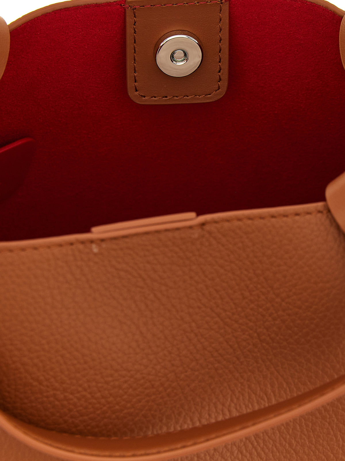 Sac cabas Christian Louboutin en cuir de veau marron