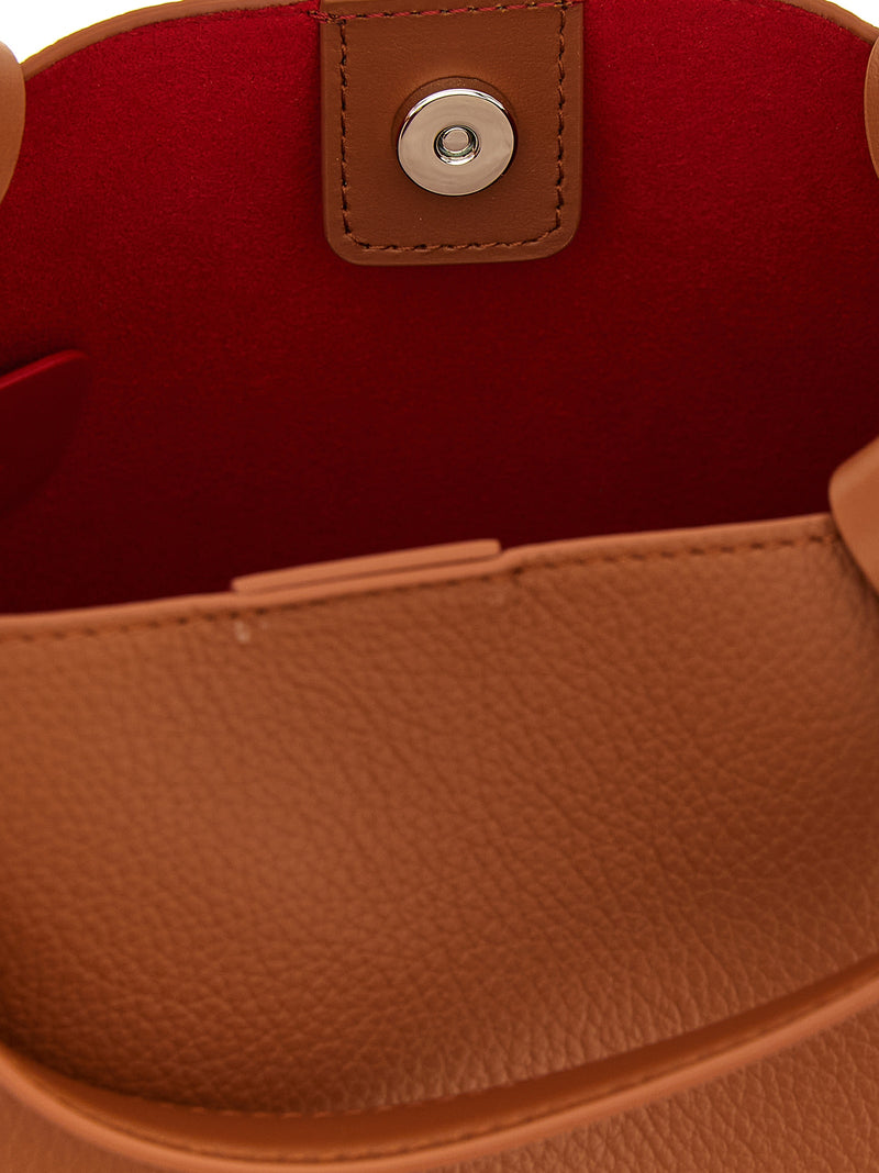 Sac cabas Christian Louboutin en cuir de veau marron