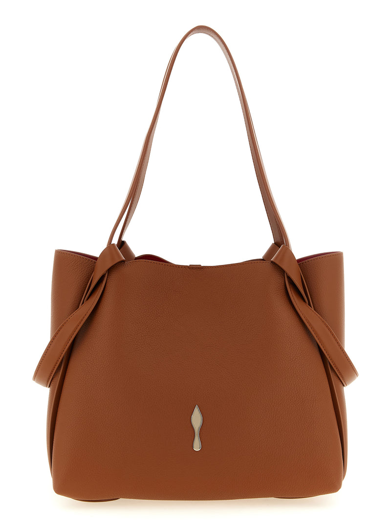 Christian Louboutin Bettina Brown Calfskin Tote Bag