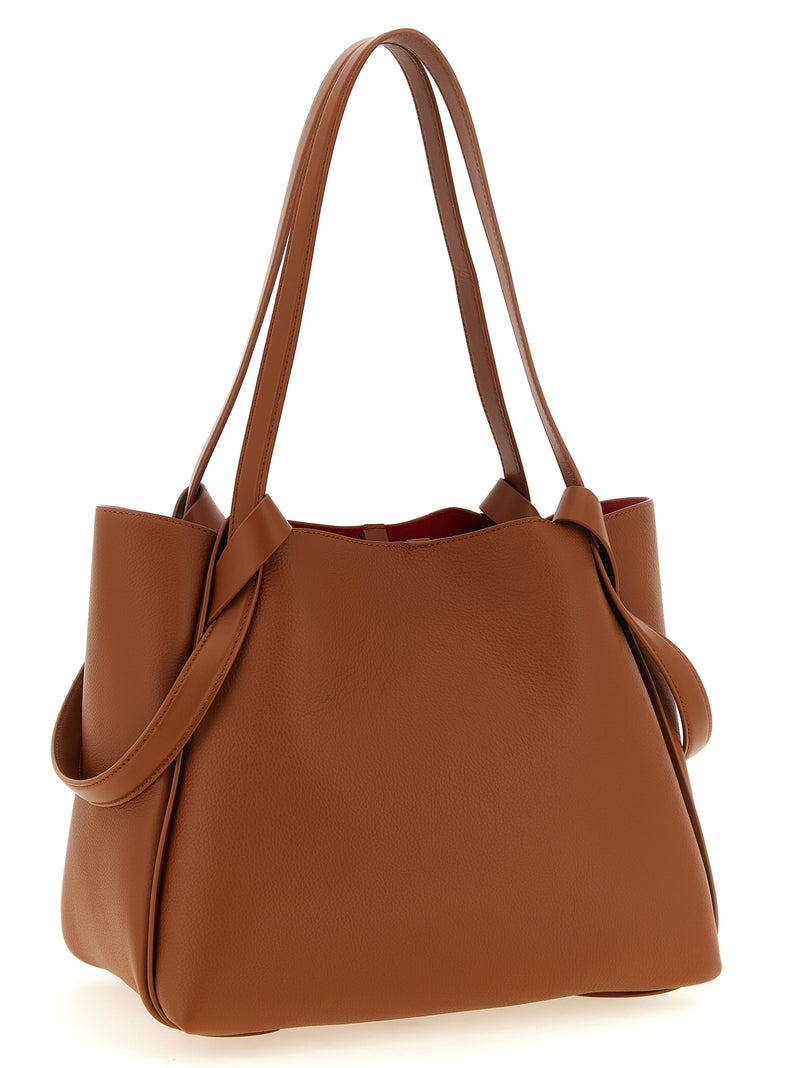 Christian Louboutin Bettina Brown Calfskin Tote Bag