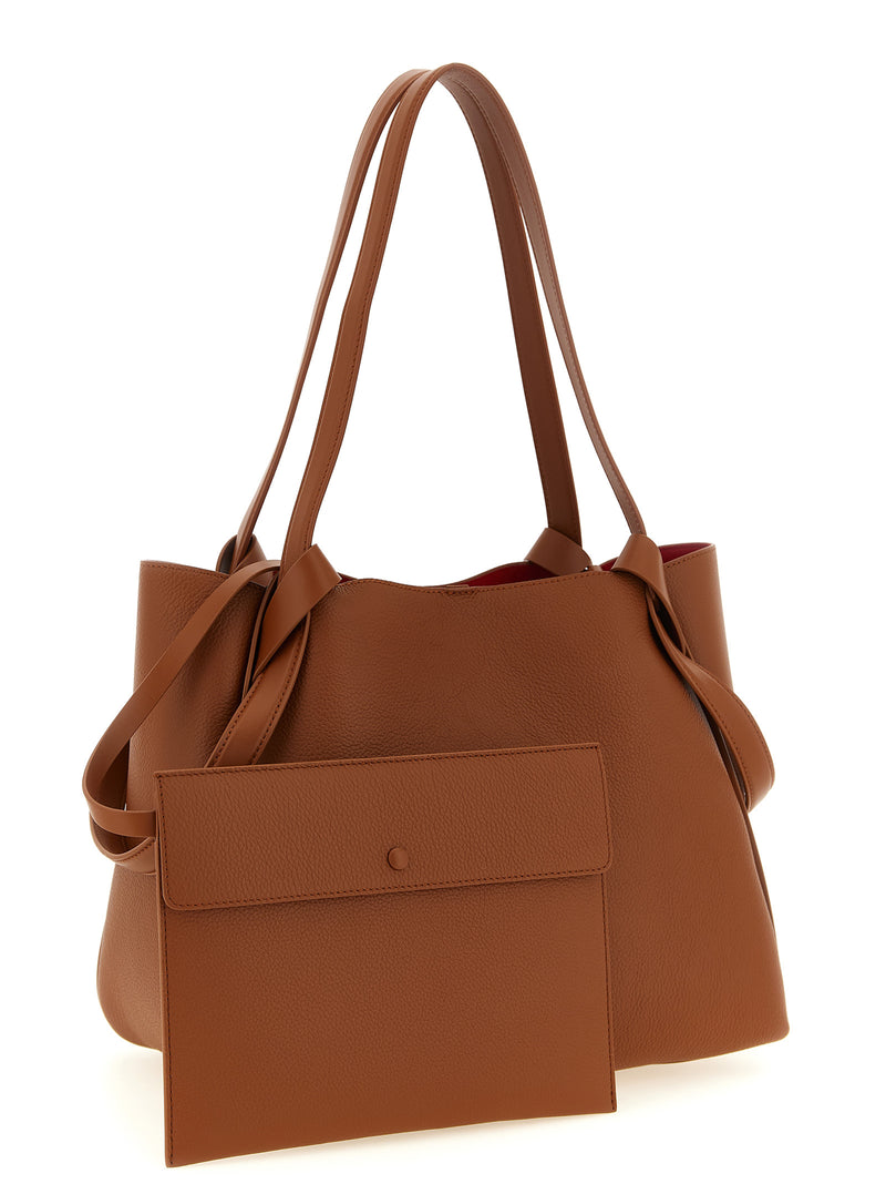 Christian Louboutin Bettina Brown Calfskin Tote Bag