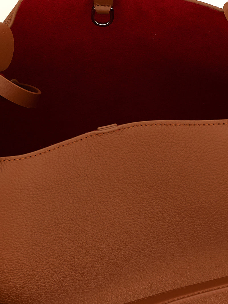 Christian Louboutin Bettina Brown Calfskin Tote Bag