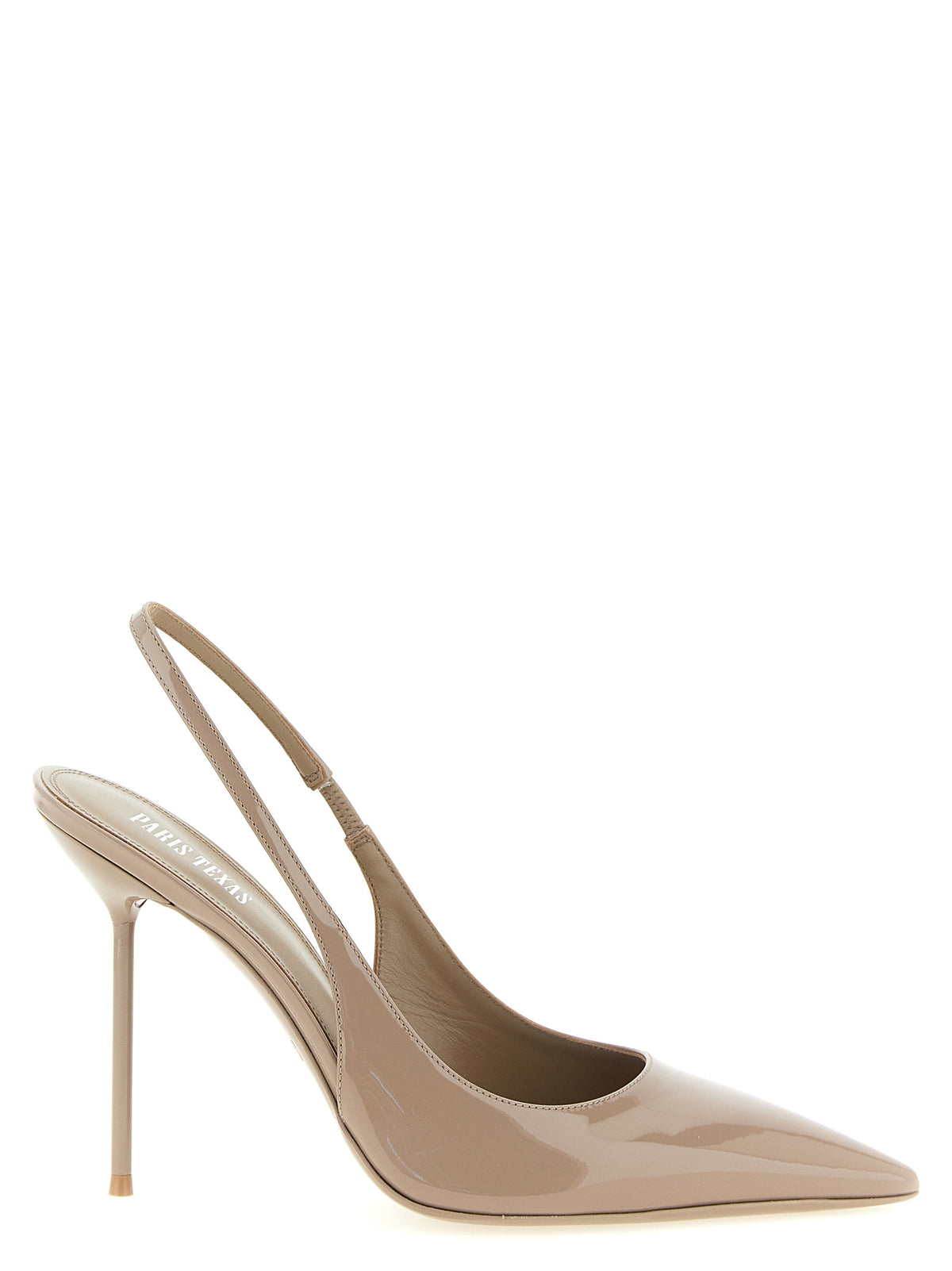 Escarpins à talons hauts en veau velours beige Paris Texas
