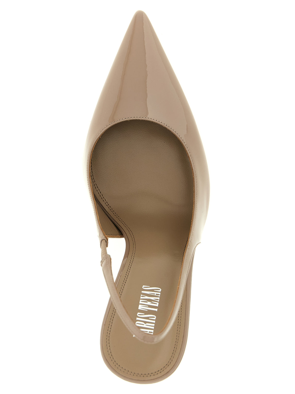 Escarpins à talons hauts en veau velours beige Paris Texas