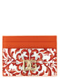 Dolce & Gabbana Orange Calfskin Cardholder