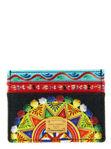 Étui à cartes Dolce & Gabbana multicolore en coton