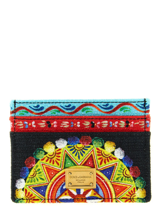 Dolce & Gabbana Multicolor Cotton Cardholder