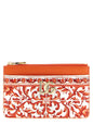 Dolce & Gabbana Orange Calfskin Cardholder