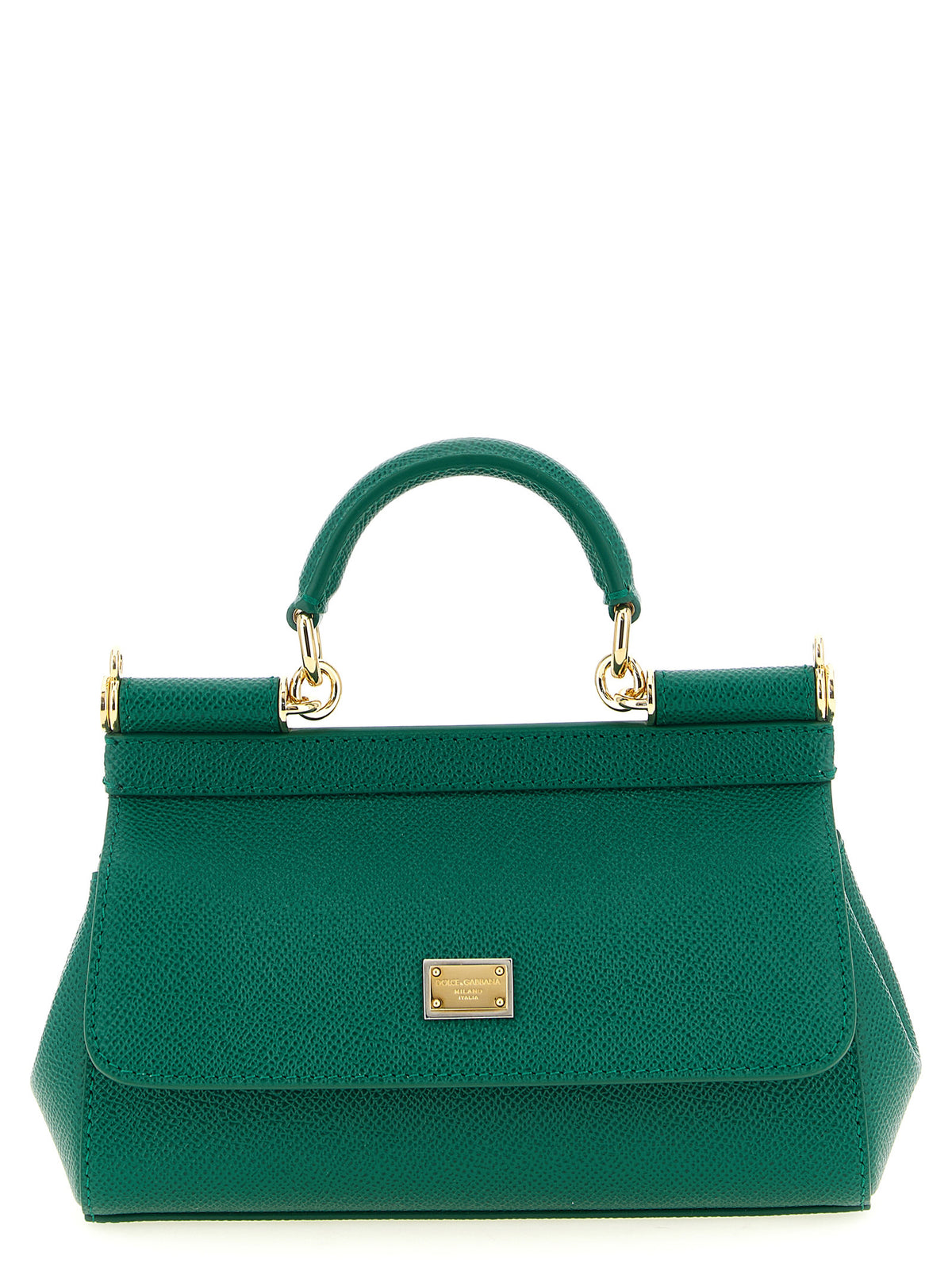 Sac à main bicolore en cuir de veau Dolce & Gabbana