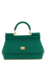 Sac à main bicolore en cuir de veau Dolce & Gabbana