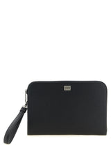 Dolce & Gabbana Black Calfskin Clutch Bag