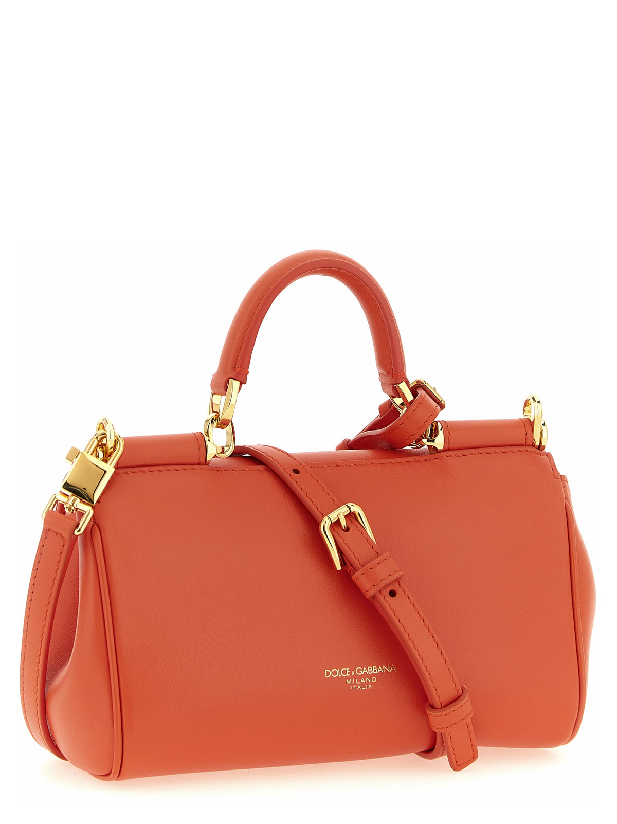 Sac à main Dolce & Gabbana en veau orange