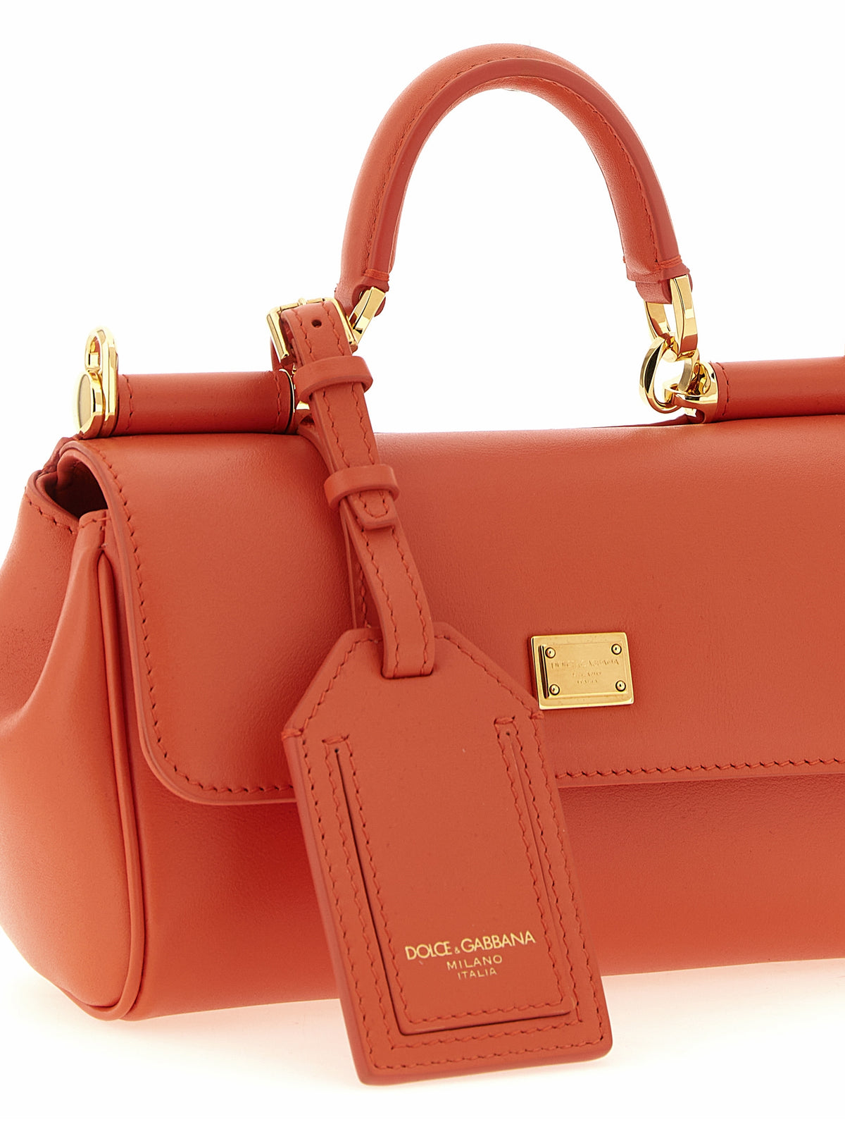 Sac à main Dolce & Gabbana en veau orange