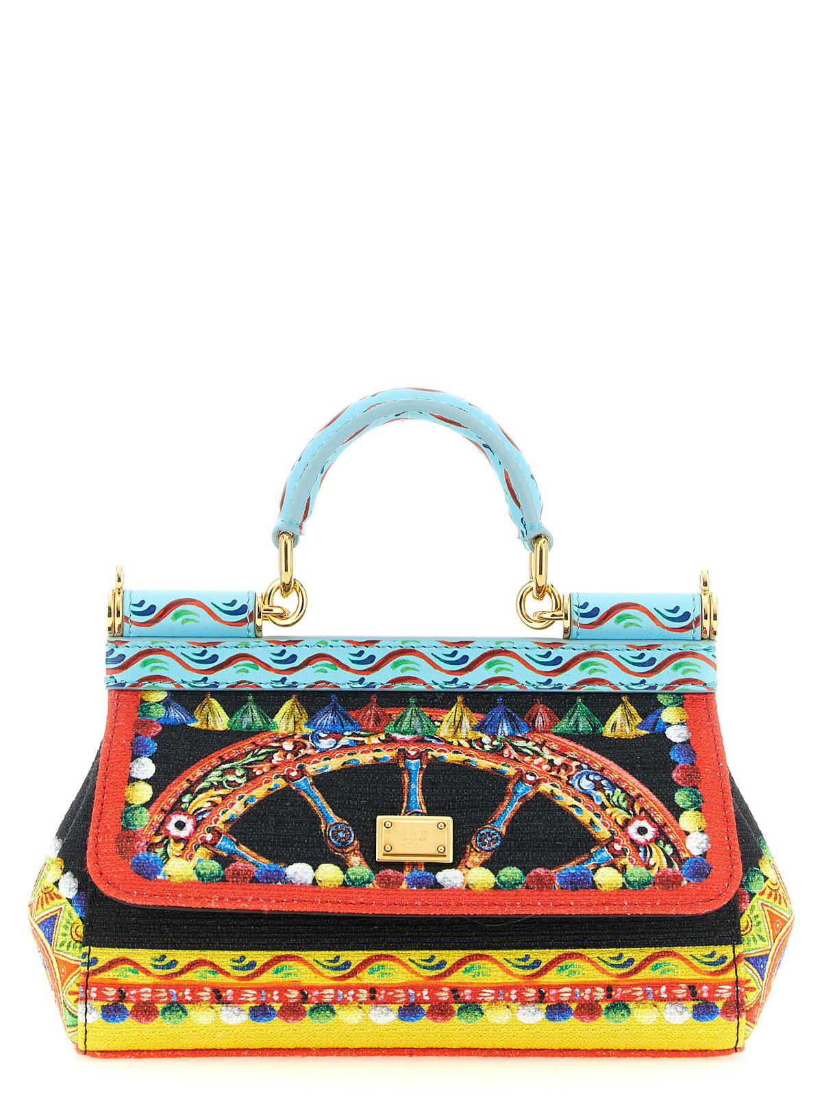 Sac à main Dolce & Gabbana en coton multicolore