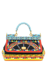 Sac à main Dolce & Gabbana en coton multicolore