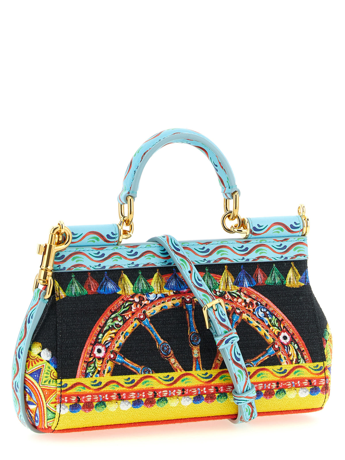 Sac à main Dolce & Gabbana en coton multicolore