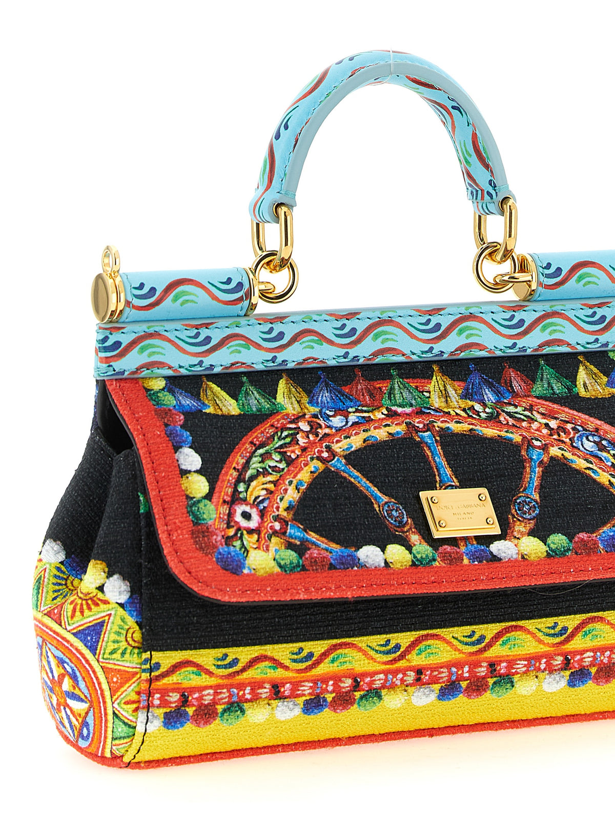 Sac à main Dolce & Gabbana en coton multicolore
