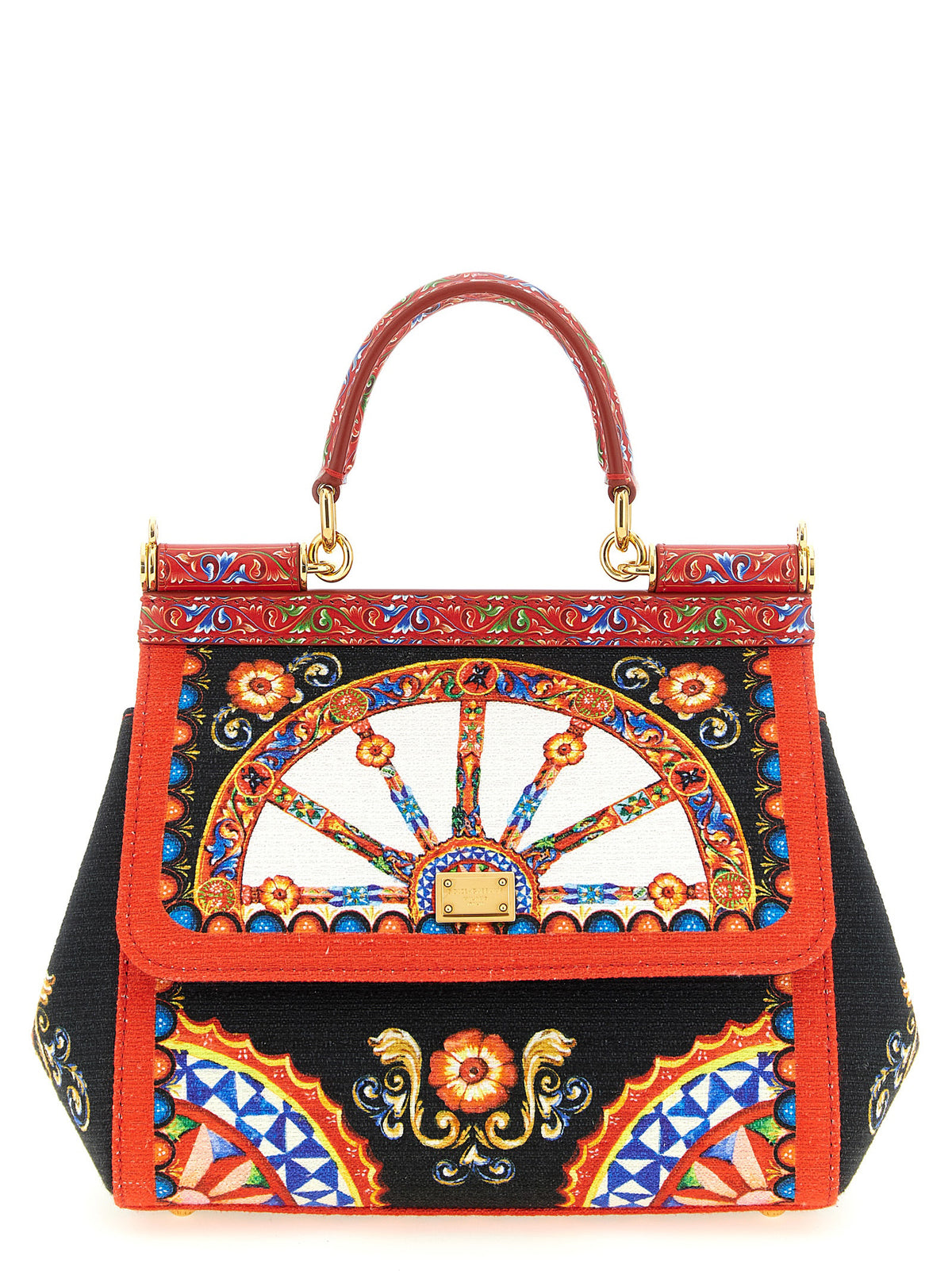 Sac à main Dolce & Gabbana en coton multicolore