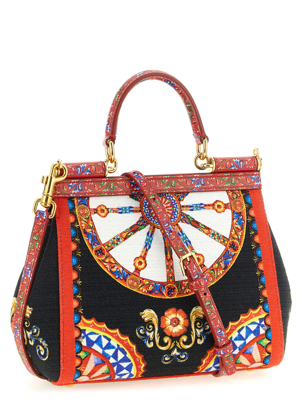 Sac à main Dolce & Gabbana en coton multicolore