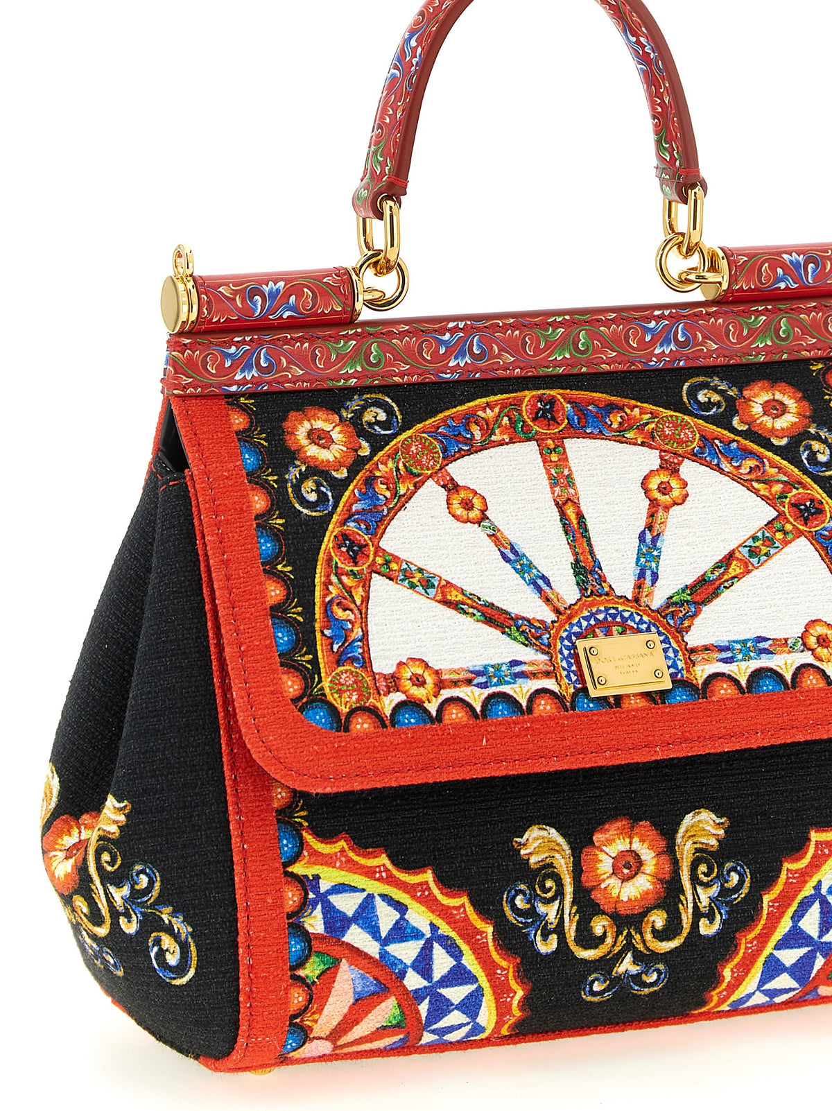 Sac à main Dolce & Gabbana en coton multicolore