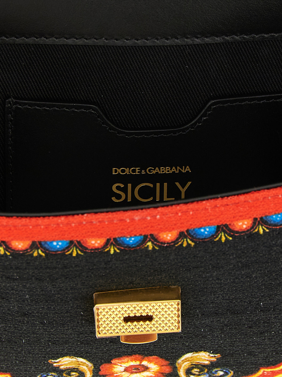 Sac à main Dolce & Gabbana en coton multicolore