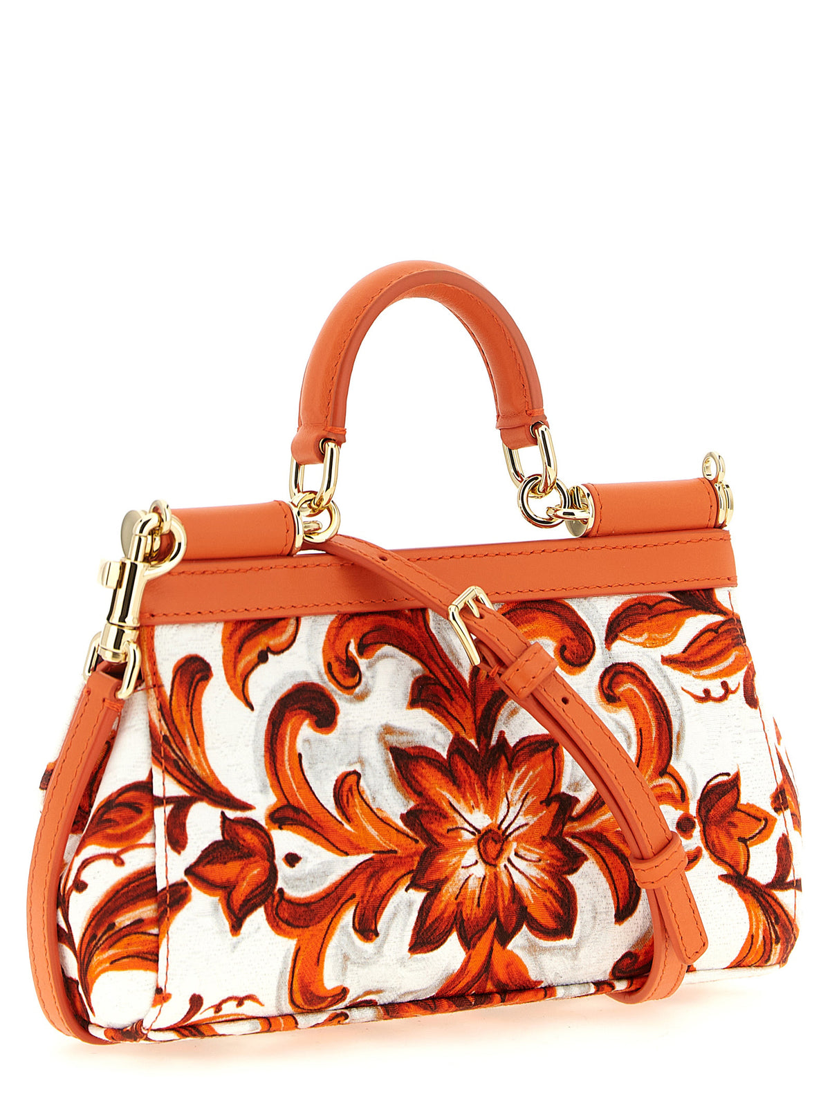 Sac à main Dolce & Gabbana en coton orange
