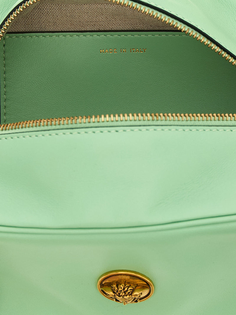 Sac à épaule en cuir d'agneau bicolore Versace 'Emblème'