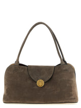 Versace Brown Calfskin Shoulder Bag