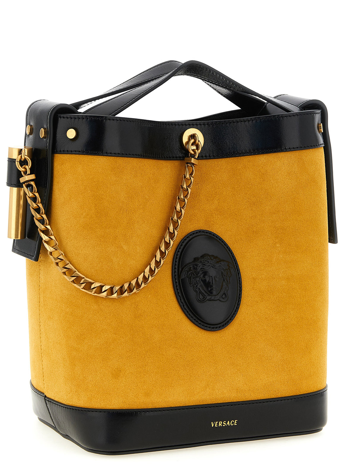 Versace Multicolor Calfskin Shoulder Bag