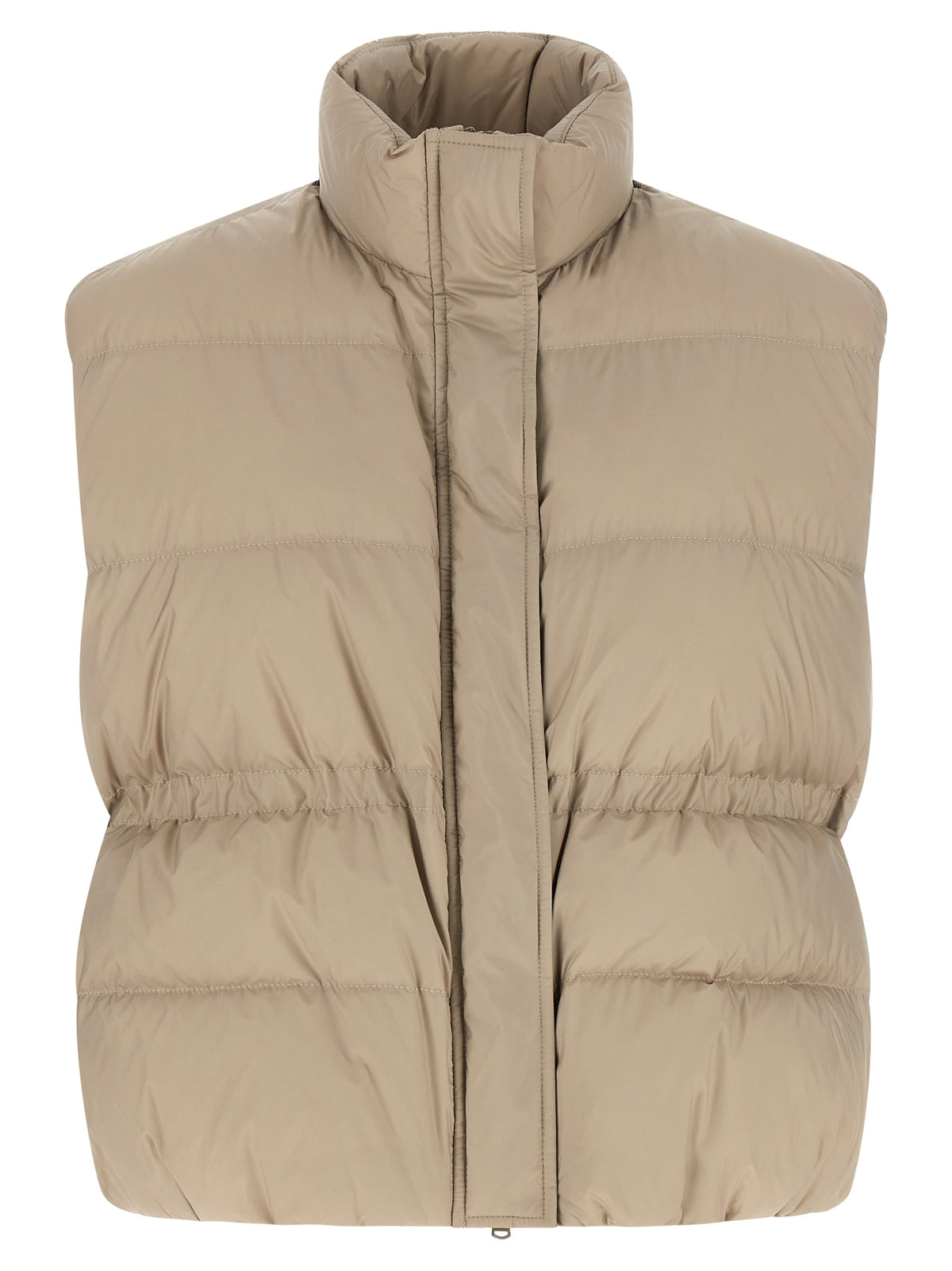 Brunello Cucinelli Gilet Sans Manches en Polyester Gris