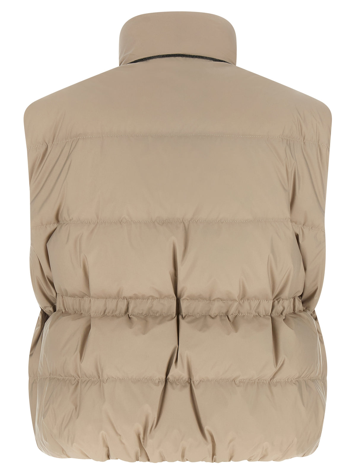 Brunello Cucinelli Gilet Sans Manches en Polyester Gris