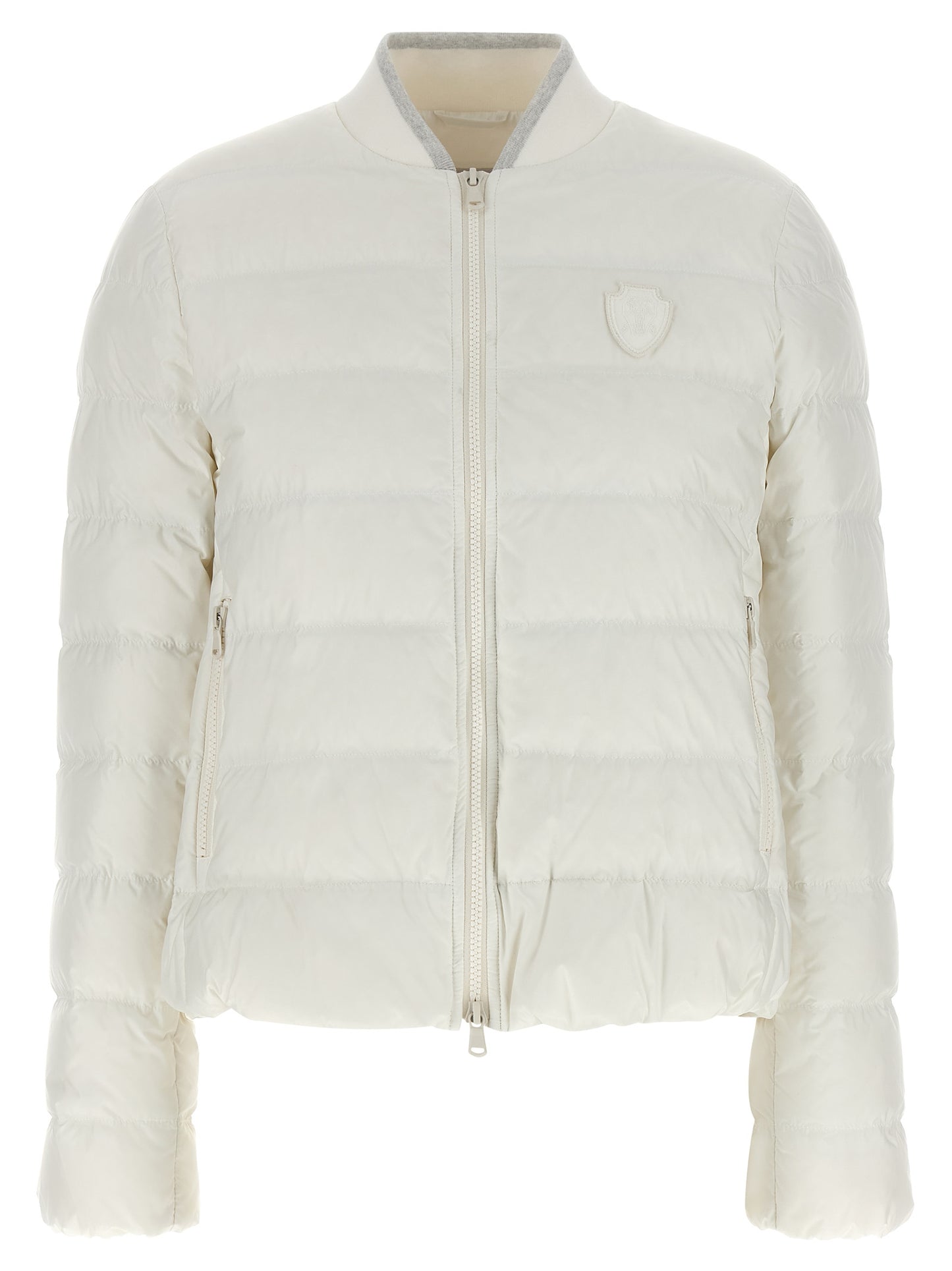 Brunello Cucinelli White Polyester Full-Length Jacket