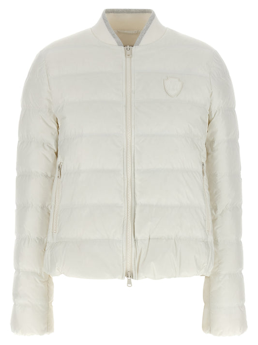 Brunello Cucinelli Veste longue blanche en polyester