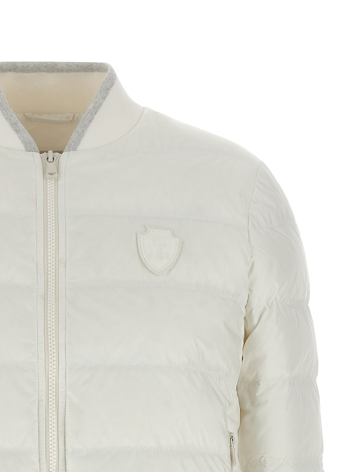 Brunello Cucinelli Veste longue blanche en polyester