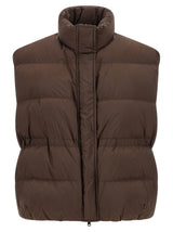 Veste sans manches Brunello Cucinelli en polyester marron