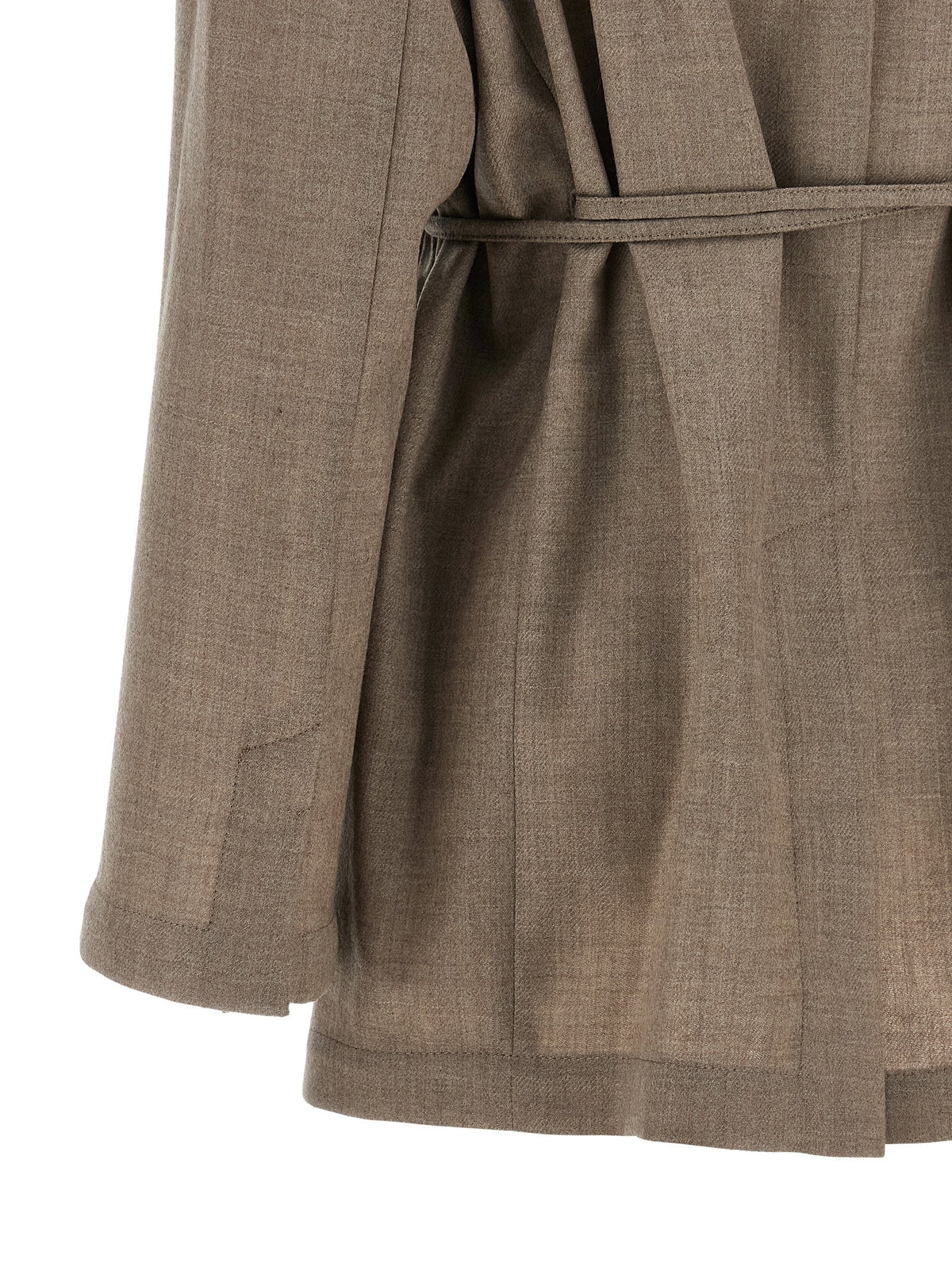 Brunello Cucinelli Blazer en laine vierge beige
