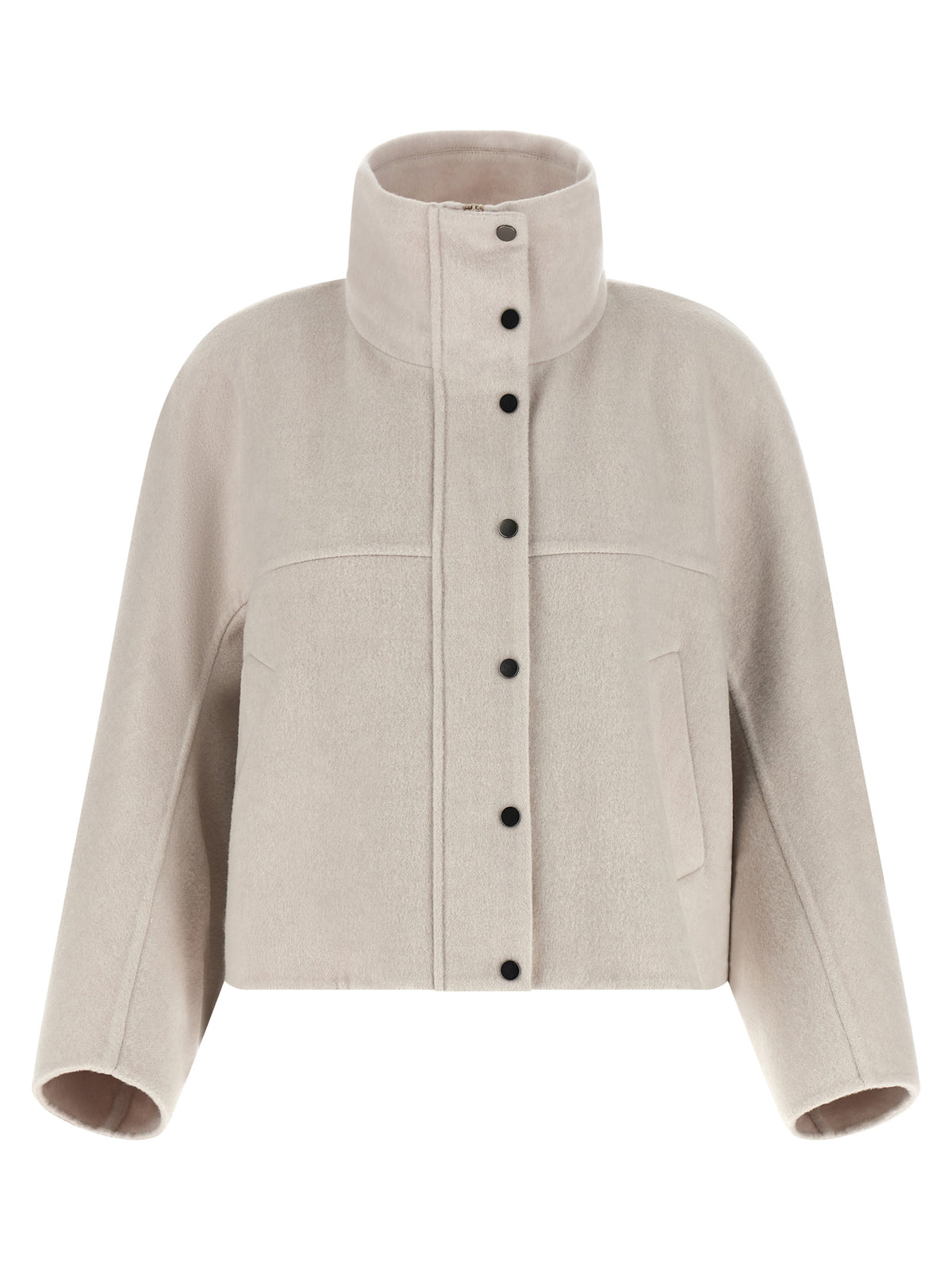 Manteau gris en laine vierge Brunello Cucinelli