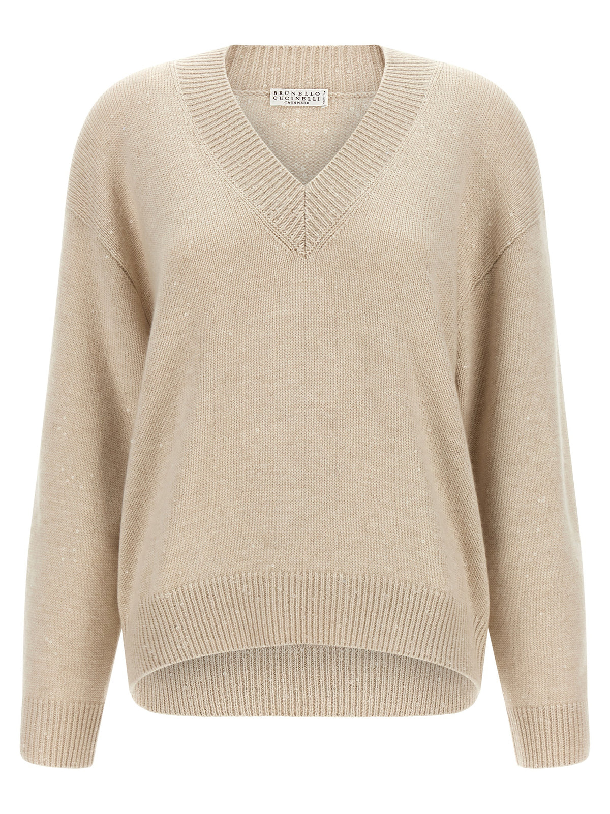 Cardigan Brunello Cucinelli en cachemire beige
