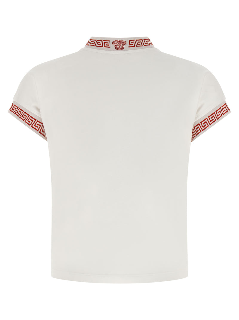 T-shirt en coton rouge Versace