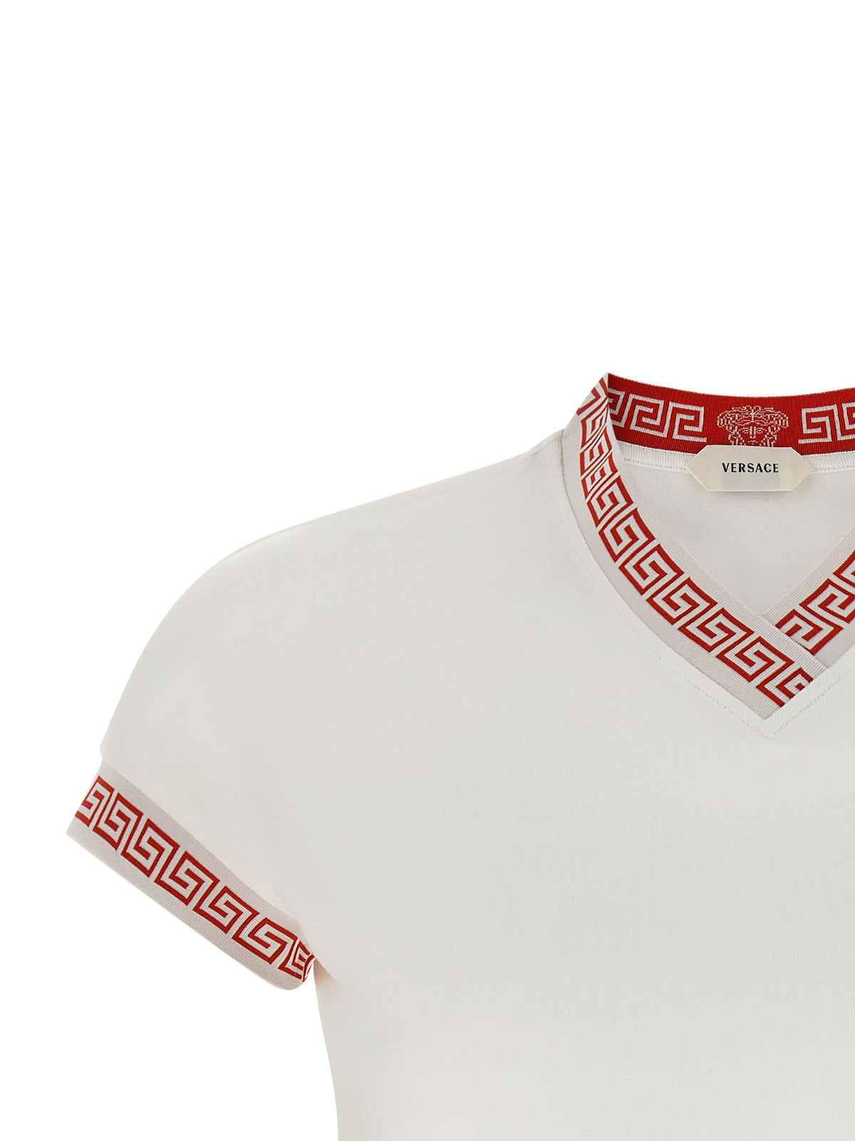 Versace Red Cotton T-Shirt