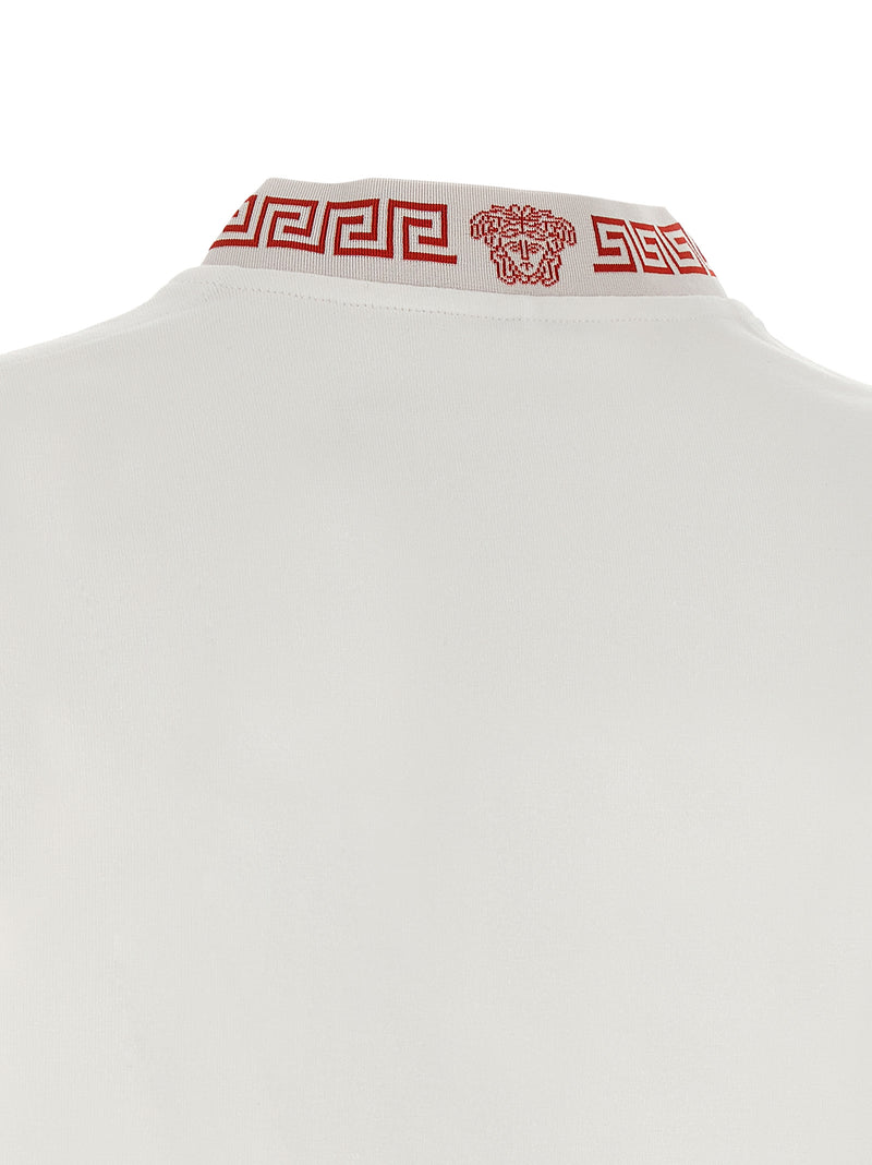 T-shirt en coton rouge Versace
