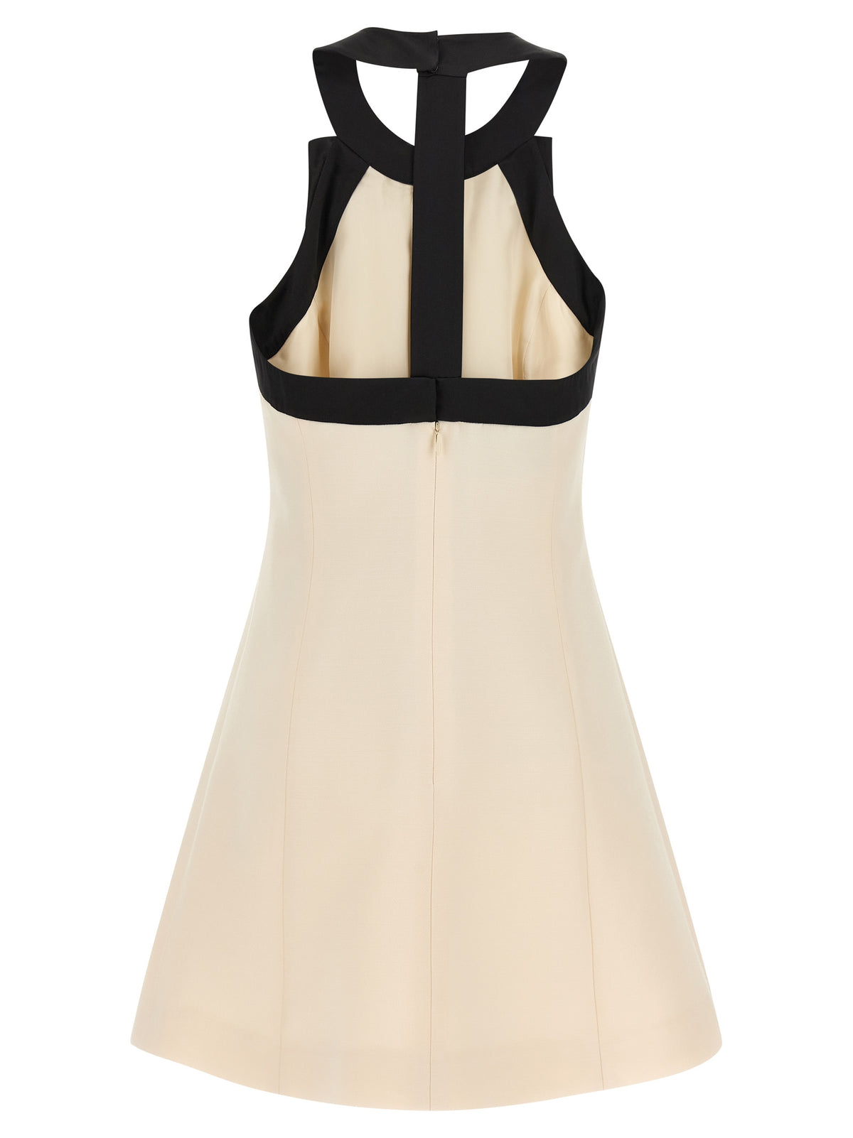 Robe courte bicolore en laine vierge Valentino Garavani