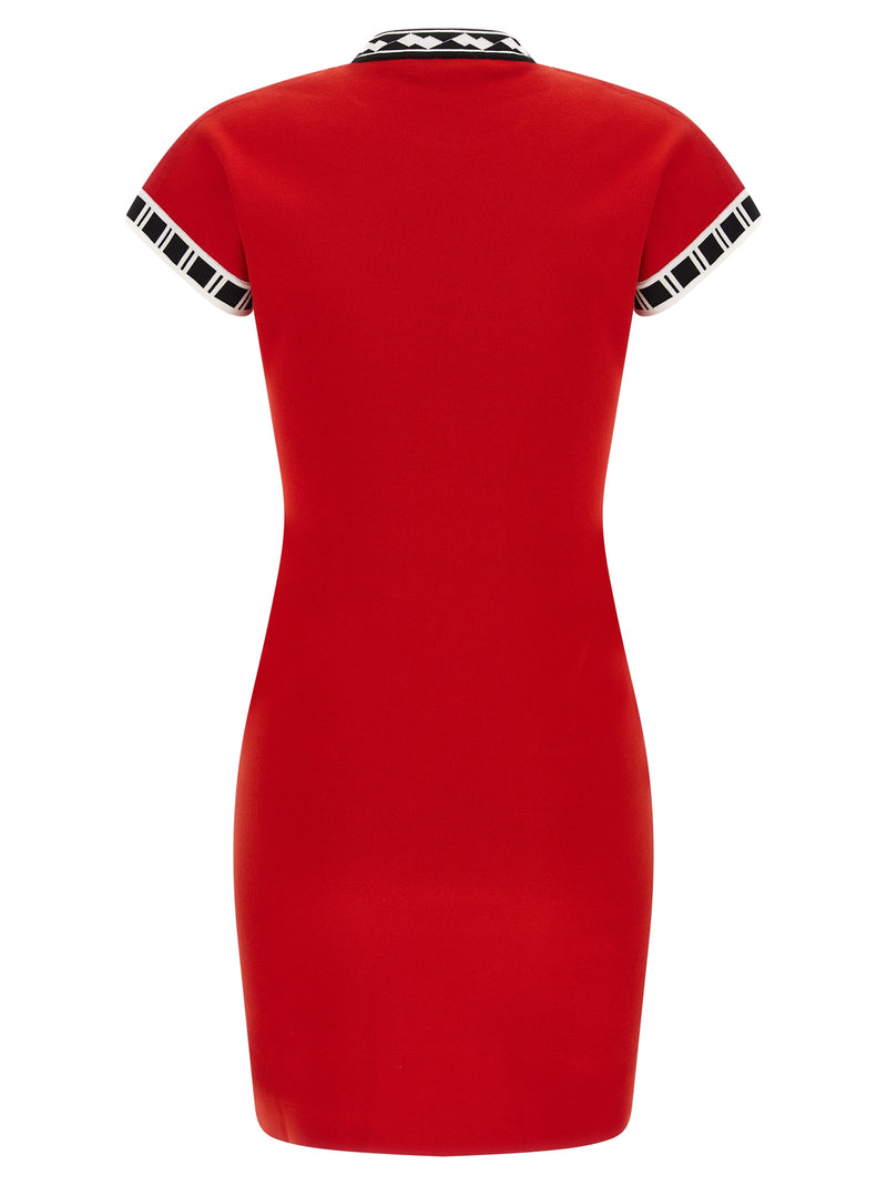 Versace Multicolor Cotton Short Dress
