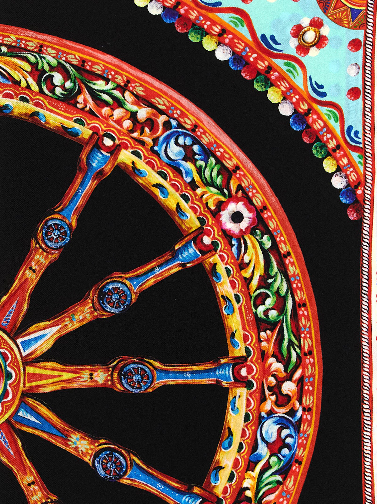 Foulard en soie multicolore Dolce & Gabbana