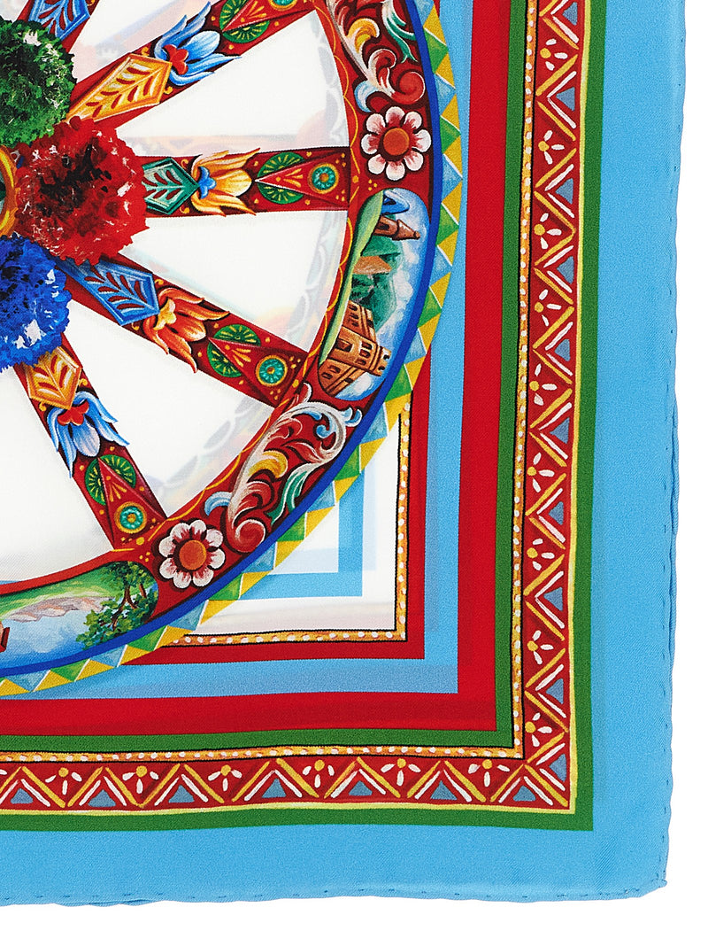 Foulard en soie multicolore Dolce & Gabbana