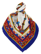 Foulard en soie multicolore Dolce & Gabbana