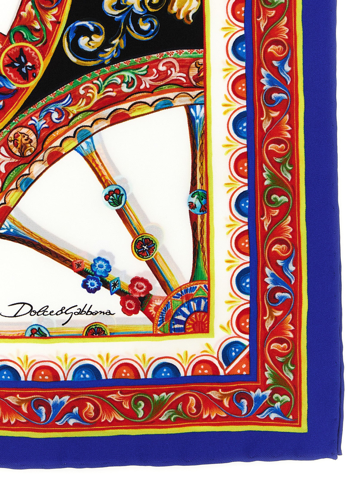 Foulard en soie multicolore Dolce & Gabbana