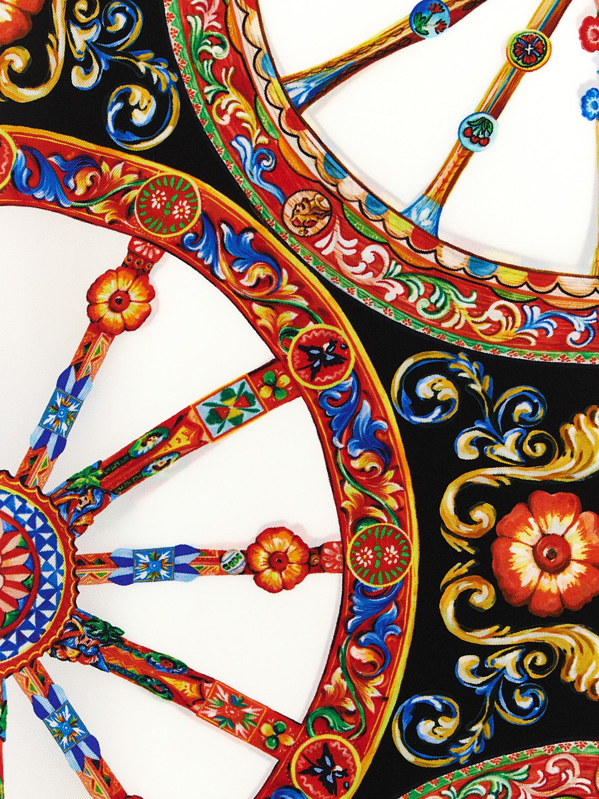 Foulard en soie multicolore Dolce & Gabbana